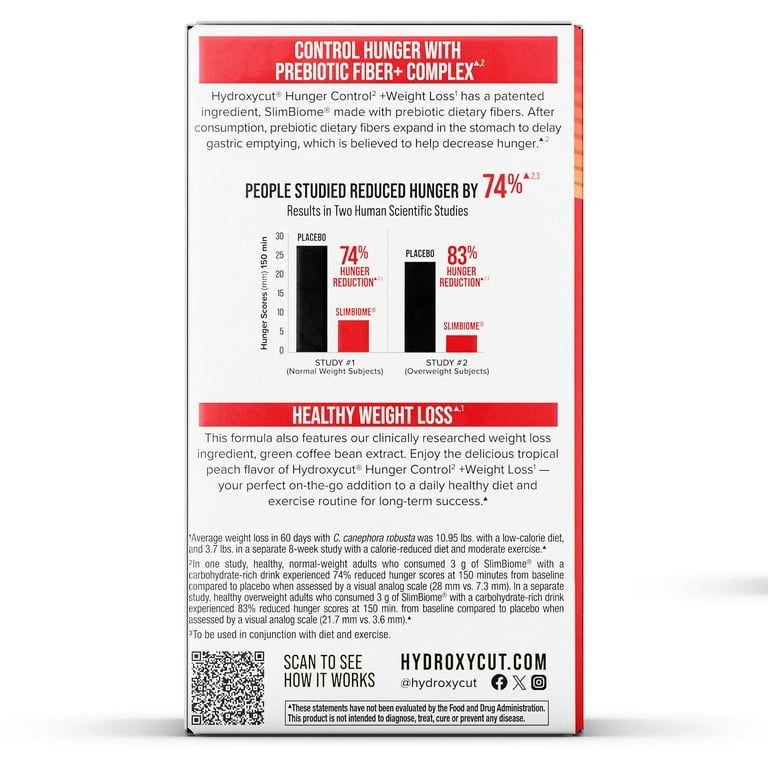 Hydroxycut Hunger Control Weight Loss Drink Mix