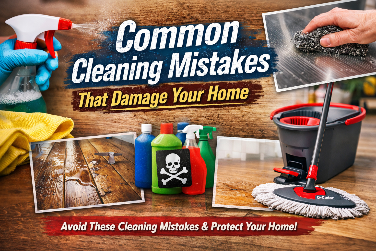 Common Cleaning Mistakes That Damage Your Home