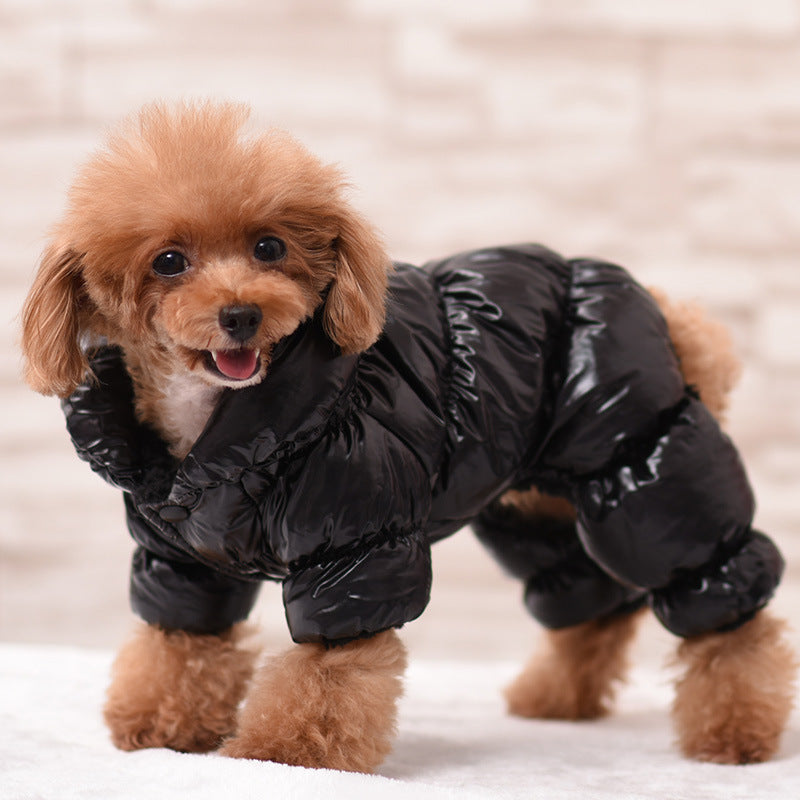 Winter Puppy Pet Clothes Winter Thickened Pet Clothing  Autumn And Winter Warm Dog Clothes