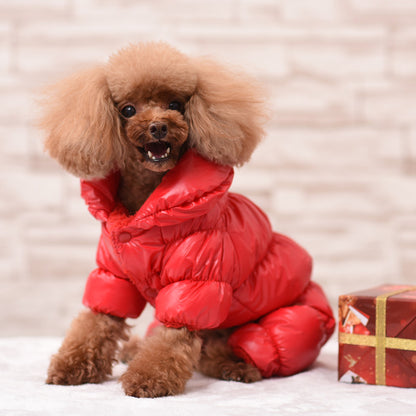 Winter Puppy Pet Clothes Winter Thickened Pet Clothing  Autumn And Winter Warm Dog Clothes