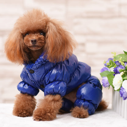 Winter Puppy Pet Clothes Winter Thickened Pet Clothing  Autumn And Winter Warm Dog Clothes