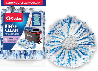 O-Cedar RinseClean™ Microfiber Mop Head Replacement, Machine Washable