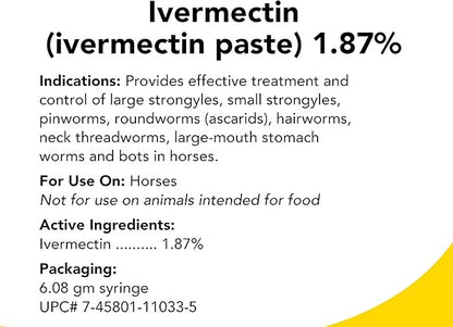 Preloved Vurvet Ivermectin Paste 1.87% – 0.21 OZ    (10 units)