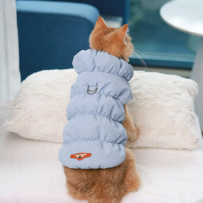 Dog Clothing Winter Vest Warm Buckle Cotton-padded Dog Clothing Two-legged Clothing Wholesale Pet Clothing